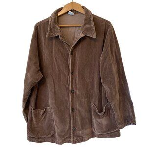 Vintage Women's CP Shades 100% Cotton Tan Button Up Jacket Size Medium